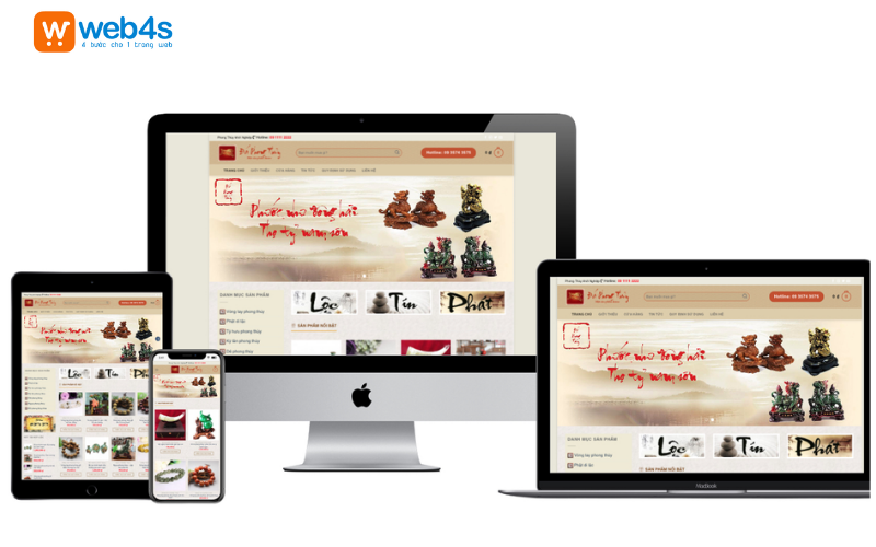 Mẫu giao diện website phong thủy chuẩn Responsive